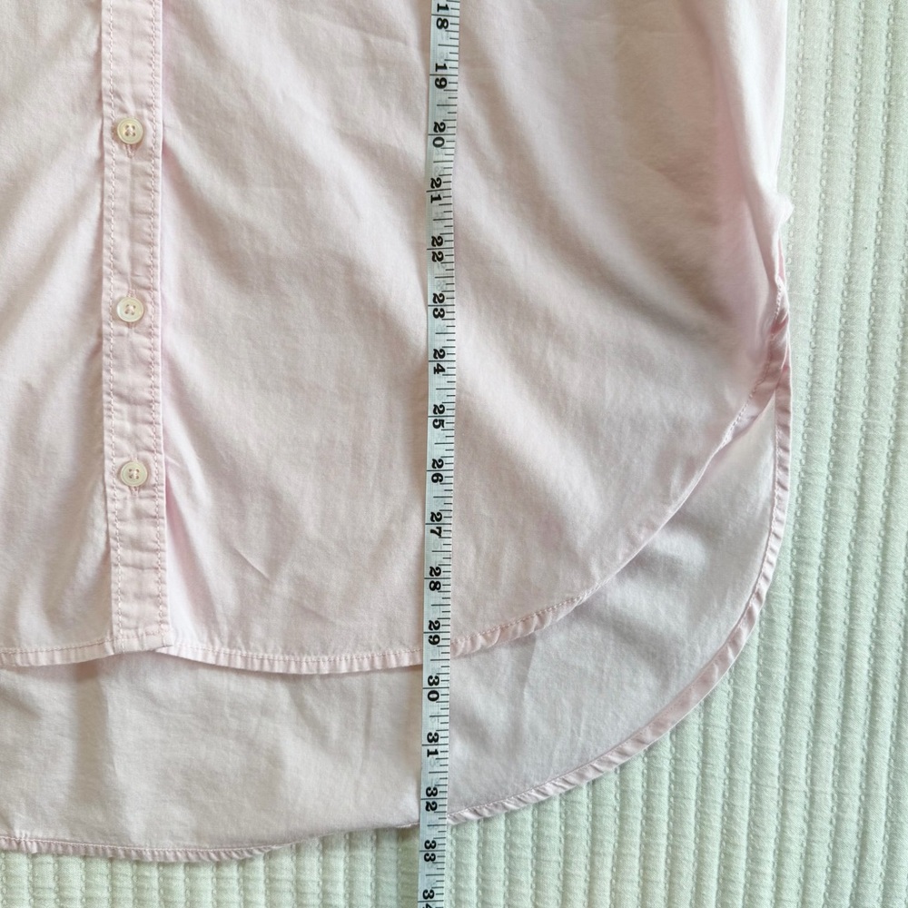 Anthropologie Maeve Bennett Oversized Button Down Shirt in Light Pink - Picture 8 of 8